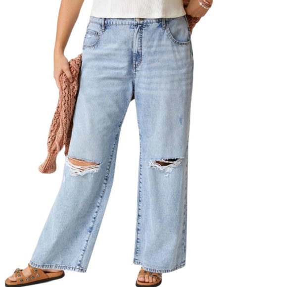 NEW Anthropologie | Pilcro The Joey High-Rise 90's Slouch Straight Jeans - Picture 3 of 11